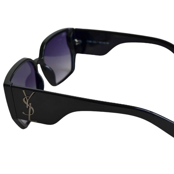 Saint Laurent YSL 11090 COL.1 Black Oversized Sunglasses | 58-16-139 | Women’s - Picture 2 of 16